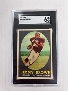 1958 Topps #62 Jimmy Brown RC Rookie SGC 6 Centered ....LOOKS NICER