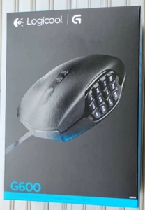 Mouse da gioco MMO Logitech G600t pulsante 20 montato su 200-8200dpi - nero nuovo - Foto 1 di 8