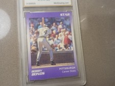 1990 STAR COMPANY #2 BARRY BONDS PRINT Error  BOBBY BONDS Gem Mint 10 (GRADED)