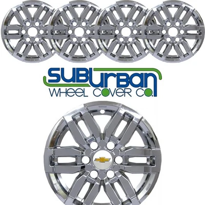 NEW 2023-2025 Chevrolet Colorado LT 17" CHROME Wheel Skins # 7569P-C SET/4 - Image 1 of 4