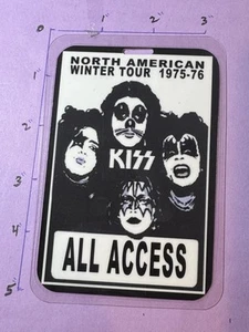 KISS 75–76 Winter Tour Commemorative All Access Pass/Laminate & Lanyard - Picture 1 of 4