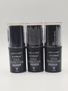 Wet 'n Wild Photo Focus Stick Foundation Golden Honey 861A. QTY:3 - Picture 1 of 3