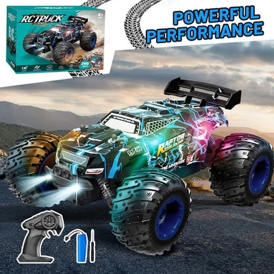 2.4G Remote Control Car 2WD RC Monster Truck Off-Road Vehicle Toys Gifts Kids US - Image 1 of 4