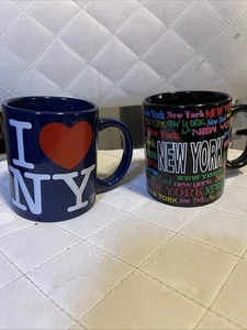 I ❤️ Love New York (NY) & New York New York Kaffeetassen Kaffeetassen Paar Neuwertig - Bild 1 von 8