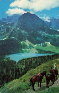 Postcard Grinnell Lake and Glacier Lake National Park Montana Chrome 1960 - Picture 1 of 2