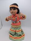 NATIVE AMERICAN PORCELAIN DOLL 12" W/ Custom Dance Clothing 