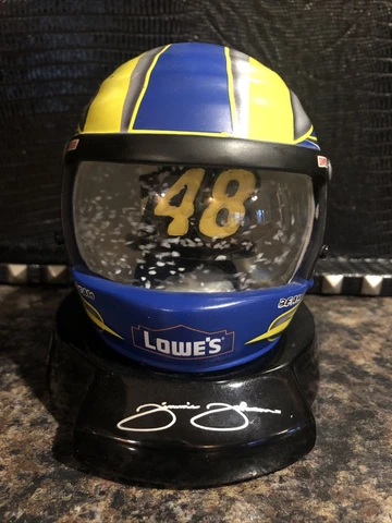 2004 JG Motorsports Nascar Jimmie Johnson Lowes Helmet Snow Globe Cover