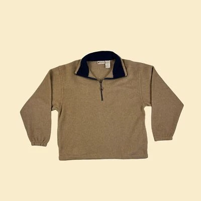 Chaqueta polar M años 90 de Northwest Territory, beige/azul para hombre cuarto cremallera Foto 1 de 4