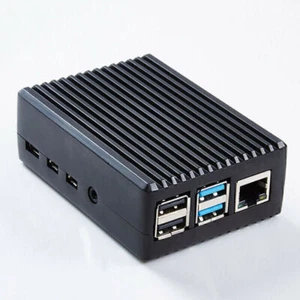 Aluminum-Alloy Heat Dissipation Enclosure Case Box Protective For Raspberry Pi 4 - Photo 1/10
