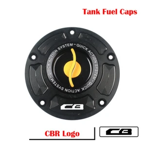 Fuel Tank Filler Lid Caps Assy CNC Aluminium Honda CBR-1000RR Golden --CB - Bild 1 von 1