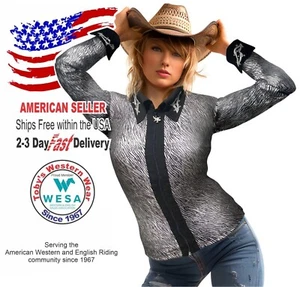 Toby's Western Showmanship Horsemanship Pleasure Show Jacket Shirt Rodeo Queen - Picture 1 of 3