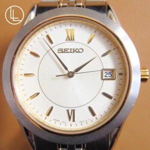 SEIKO 7N42-9100 Stainless Steel Men's Quartz Watch (MIJ) - Picture 1 of 11