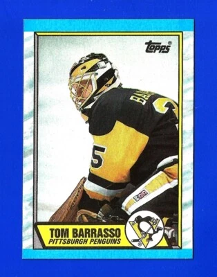 1989-90 Topps Hockey #36 Tom Barrasso Como Nuevo + Pittsburgh Penguins (tm1) Foto 1 de 2