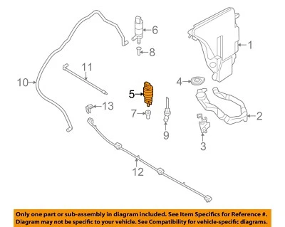 Bomba de fluido limpiaparabrisas-lavadora BMW OEM 07-13 X5 67126934160 Foto 1 de 2