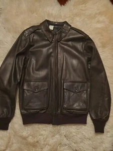 CHAQUETA BOMBER DE CUERO RESISTENTE N.HOOLYWOOD 42 40 L NUEVA CON ETIQUETAS, - Imagen 1 de 10