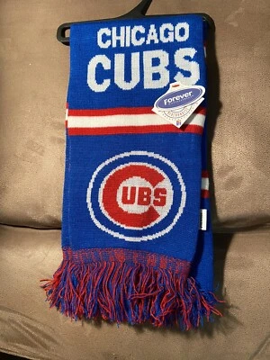 Bufanda tejida Chicago Cubs de Forever Collectibles (nueva con etiquetas) Foto 1 de 2