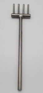 Serving fork by AMCO 18/8 Stainless Korea 487 - Approx 13” long One A3 - Picture 1 of 5