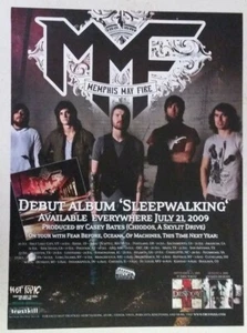 MEMPHIS MAY FIRE "Sleepwalking" Trustkill ~ Magazine Page PRINT AD 2009 - Picture 1 of 1