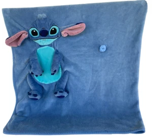 Stitch blaue Plüschdecke von Disney Theme Park Merchandise 35 Zoll x 56 Zoll - Bild 1 von 4