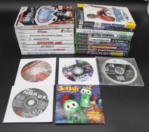 Used Game Lot Wii Xbox PS2 Dreamcast Spyro Tiger Woods Karaoke Dance Madden NFS - Picture 1 of 4