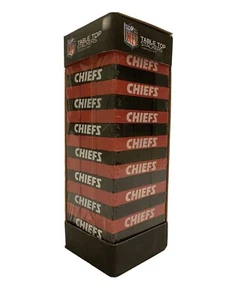 Kansas City CHIEFS - NFL Table Top Stackers - Wood Blocks Stacking Game - NEW - Picture 1 of 3