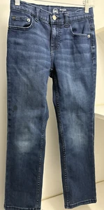 Wonder Nation Medium Blue Adjustable Waist Straight Leg Jeans Kids Size 8 New - Picture 1 of 5