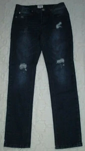 Hudson Girl's Size 14 Distressed Adjustable Waist Cotton Skinny Stretch Jeans - Picture 1 of 5