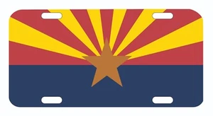 Arizona State Flag License Plate Auto Tag - Picture 1 of 1