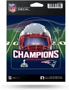 New England Patriots Super Bowl XLIX Champions 5 Inch Decal Sticker Flat... - Picture 1 of 1