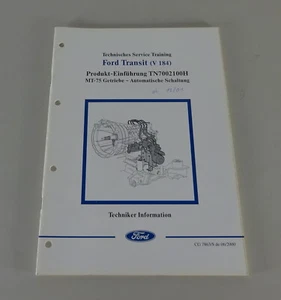 Información Técnica Introducción Ford Transit Transmisión MT-75 Fecha 06/2000 - Imagen 1 de 4