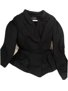 MM Couture By Miss Me Black Fitted Blazer Sz M - Picture 1 of 11