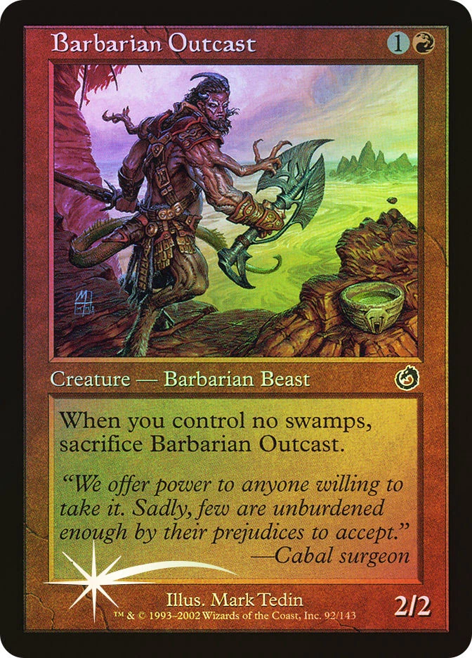 MTG FOIL Barbarian Outcast  - Torment #92 - Image 1 of 1