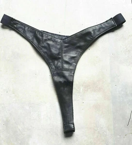 Gr Xl 40 42 44  leder String Slip Tanga Swinger Club SM - Bild 1 von 4