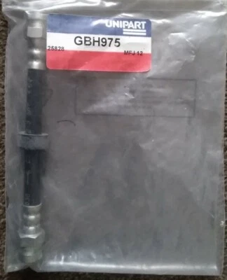 Seat Cordoba Ibiza MK2 VW Polo 94 to 02 Rear Flexible Brake Hose Unipart GBH975 - Image 1 of 4