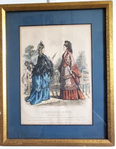 LE MONITEUR DE LA MODE ANTIQUE FASHION PRINT - Picture 1 of 4