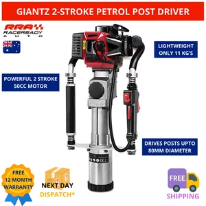 Petrol Post Driver 55CC 2-Stroke Pile Picket Rammer Star Picket Farm Fence Giant - Picture 1 of 8