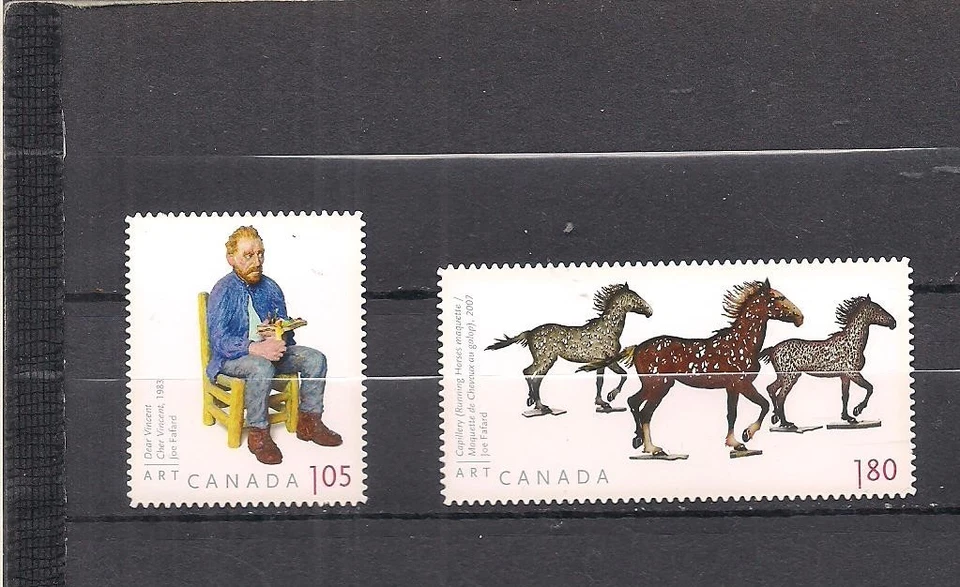 Canada 2524i , 2525i diecut MNH horses - Image 1 of 1