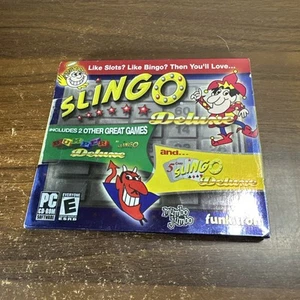 Slingo Deluxe PC CD-ROM Video Game Win 98/XP Plus Two Other Great Games New - Picture 1 of 6