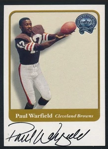 2001 Fleer Greats of the Game Paul Warfield Auto Cleveland Browns Signed Insert - Picture 1 of 2