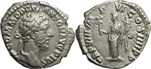 Ancient Roman coin of Commodus AR silver denarius - Felicitas - Picture 1 of 1