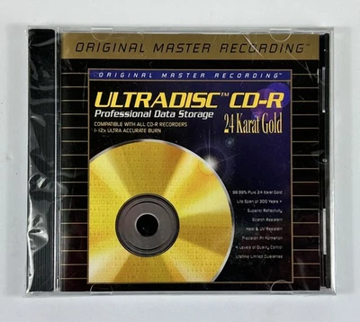 Mobile Fidelity Sound Lab Ultradisc 24K Gold CD-R Sealed Blank Data Disc New - Image 1 of 4