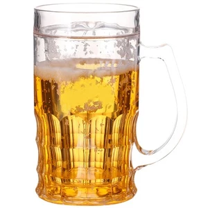 15OZ Double Layer Fake Beer Mug Funny Water Cup Dishwasher Safe Model Prank Toy  - Picture 1 of 12