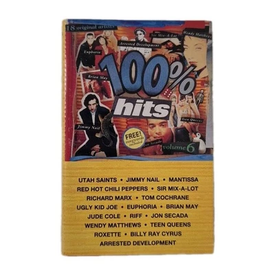 100% HITS VOLUME SIX - 'Various Artists' 1992 Cassette Tape Album AUST. PRESSING - Image 1 of 4