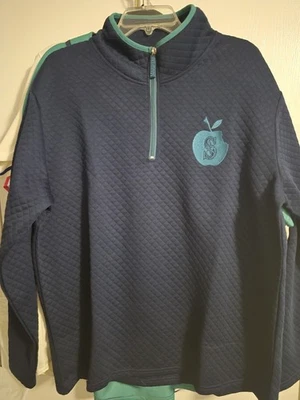 Seattle Mariners  Teacher Appreciation Quilted Quarter Zip Jacket SGA 2025 Large - Image 1 of 3