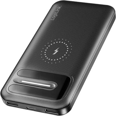 Powerbank 10000mAh Qi laden kabellos USB-C Schnelllader 4 Geräte gleichzeitig - Bild 1 von 4