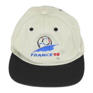 Vintage France 98 Football Cap Mens Size O/S Beige World Cup - Picture 1 of 15