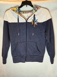 Walt Disney World Four Parks Compass Mickey Mouse Full Zip Hoodie XS Blau Disney - Bild 1 von 4