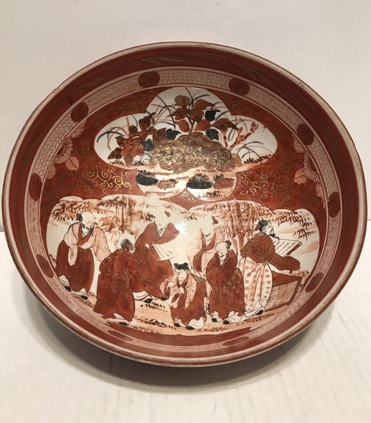 陶瓷红色1900-1940 年日本花瓶| eBay