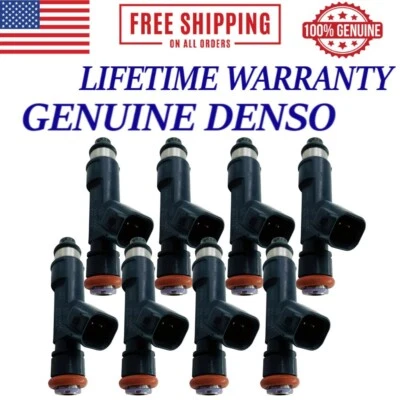 8x Inyectores de combustible DENSO OEM 2010 Ford F150 Raptor 6,2 L V8 desde 15/03/10 Foto 1 de 4