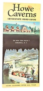 Vtg Brochure Howe Caverns Interstate Road Guide New York 7 Cobleskill NY - Picture 1 of 6